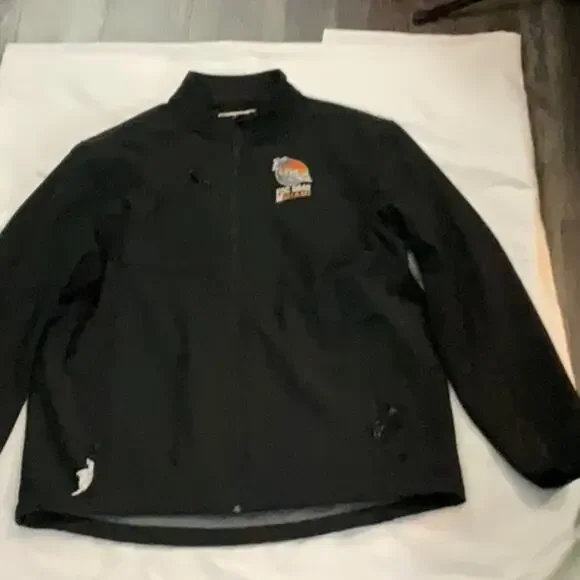 Clique Black Zip Up Jacket L NEW No Tag Home Depot Miami Trucker Bikercore FDC - Picture 4 of 12